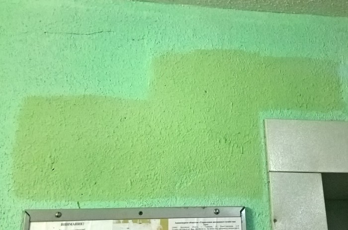 Стена после покраски